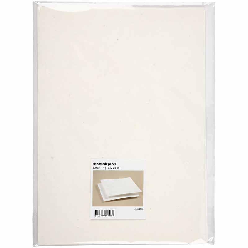 Handmade Paper off white 21x30cm 5 pcs Foxy Studio